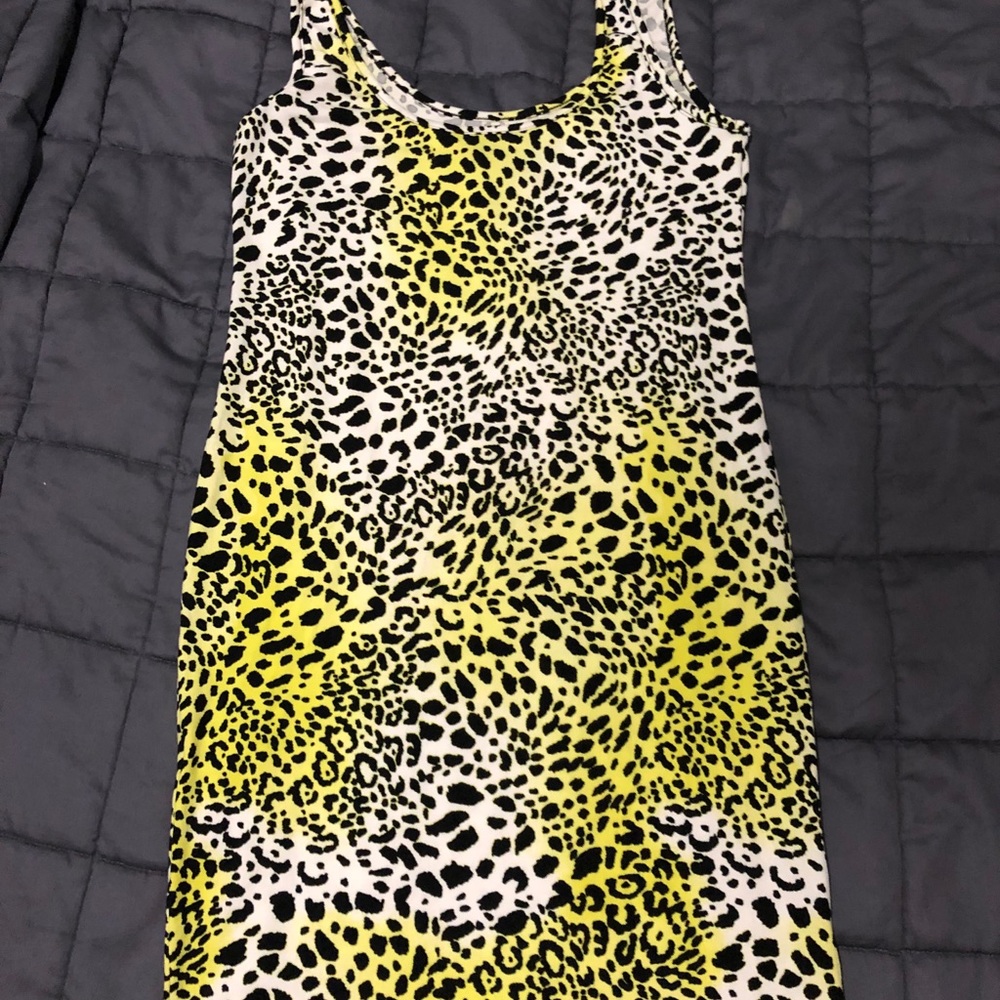 Forever 21 Neon Animal Print Bodycon Minidress